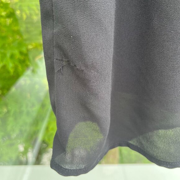 vintage black dress with sheer arms - Picture 6 of 6